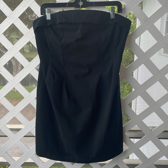 Wild Fable Twill Sleeveless Lace-Up Back Tube Mini Dress - Picture 2 of 13